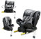 Kinderkraft XRIDER I-SIZE 40-125 cm, Kindersitz 0-25 kg, 0-7 Jahre, 5-Punkt-Gurte, 360 grad drehbar, Kinderautositz mit ISOFIX, FWF und RWF, verstärkte 3-Schicht-Kopfstütze, Memory-Schaum, Grau