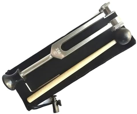 Stämgaffel aluminiumlegering stämningsgaffel ljudviktad stämningsgaffel slagverk instrument för ljudläkning (256 Hz)