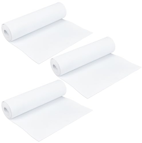 PH PandaHall 3 Rotolo Fogli di Schiuma Eva Fogli di Schiuma Bianco per Lavori Artigianali, 1.5x0.35cm Grande Tappetino in Schiume per Cosplay Artigianato Progetti Fai da Te, 4mm di Spessore