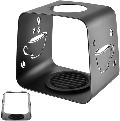 Stativ för pour over brygger, bärbar rostfritt stål avloppsram rostfri, hållare för pour over kaffefilter, för camping utomhus picknick fritid och på vägen