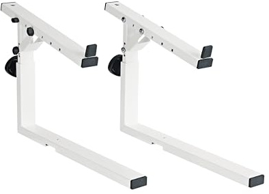K&M 18811 Aufsatz für Keyboardtische Omega - Reinweiß, Stahl - Erweiterung für zweites Keyboard und Multimedia-Equipment