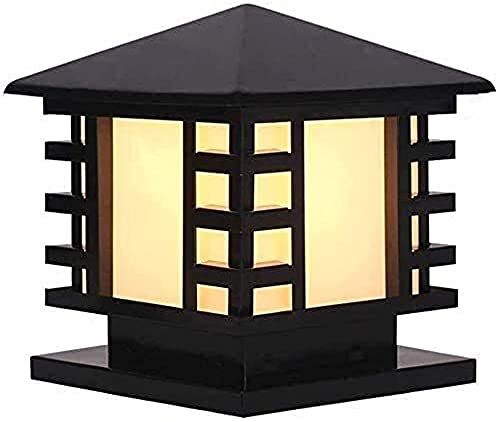 Luces de pilar para exteriores, accesorios de iluminación de poste para exteriores eléctricos Lámpara exterior con luces de columna de aluminio Lámparas de columna a prueba de agua IP65 para exteriore