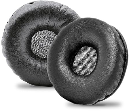 90mm Almohadillas Auriculares, QeeFop 1 Par 90mm Almohadillas de Repuesto Universal Cojín para Sony JBL ATH Philips Sennheiser (Negro)