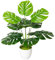 AIVORIUY Palmier Areca Artificiel Plantes Artificielles Interieur Plante Artificielle en Pot Fausse Plante Décoration Extérieur Maison Balcon Déco Bureau Plantes au Sol (40cm Petit Palmier Monstera)