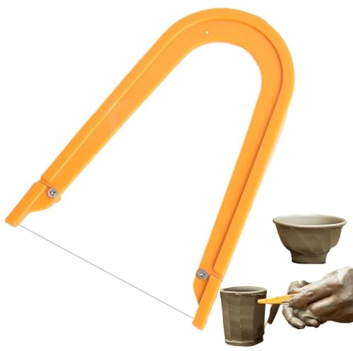 Utensile per Il Taglio del Filo di Ceramica, taglierina del Filo di Argilla,Strumento di Ceramica da Taglio a Forma di U | Utensili da Taglio ad Angolo di Argilla Ceramica, Filo di Taglio ' di
