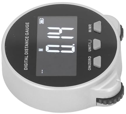 Sorandy Mini Metro a Nastro Elettronico Portatile con Display Digitale, Righello a Rulli, ABS Argento, 1 Batteria Ai Polimeri di Litio, Trasporto Portatile da 6-10