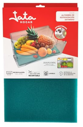 Jata Hogar ARA30 - Base conservante para nevera. Alfombrilla para cajones frigorífico. Libre circulación. Recortable. Adaptable. Lavable. Apto para todas las neveras. Antimoho