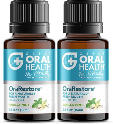 OraRestore - Tratamiento para el mal aliento para adultos Halitosis: enjuague bucal concentrado de enjuague bucal concentrado de aceite dental líquido, enjuague bucal de aliento fresco para boca seca