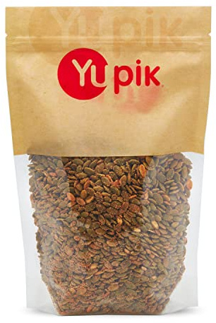 Yupik Spicy Buffalo Pumpkin Seeds, 1 lb, Kosher, GMO-Free, Roasted Seeds, Spicy Seasoning, Source of Fibre & Protein, Savory Snack, Ideal for BBQ & Game Night