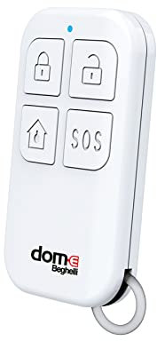 Beghelli - Telecomando SOS Anziani per Sistema Allarme Casa, Domotica Intelligente, Radiocomando con Batteria Litio, Accessorio Aggiuntivo Centrale, Portata 80m, App Funzioni, Gruppo Leader