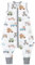 Chilsuessy Baby Sommerschlafsack mit Füßen 0.5 Tog Kleine Kinder Schlafsack mit Beinen Unwattiert 100% Baumwolle Schlafstrampler für Jungen und Mädchen, Bunte Autos, 100cm/Baby Höhe 110-120cm