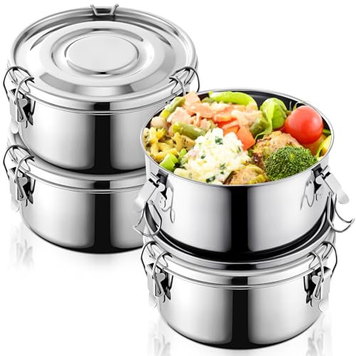 Skybooly 4 Pcs Stainless Steel Bento Box Bulk, 36 oz