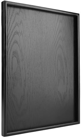 Rectangle en Forme de Bois thé café Collation Repas Repas Plateau de Service Assiettes Plateau en Bois Massif pour thé café collation dîner (40 * 30 cm)