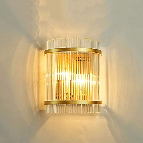 Lampada da Parete Moderna Lampada da Parete in Vetro Trasparente, Lampade da Parete a Incasso Luci per testiera per Soggiorno Camera da Letto Corridoio Scale Ristorante Hotel Apparecchi di