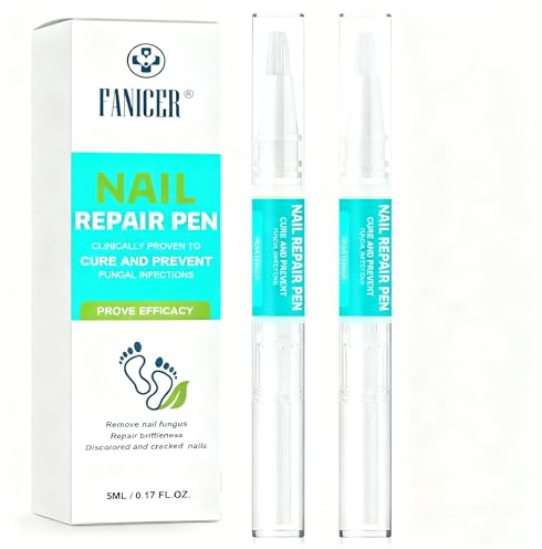 2 Pezzi Penna per la Cura delle Unghie,Nail Care Pen,Penne per Riparazione Unghies dei Piedi,Riparazione Unghie, Nutrire Le Unghim（azzurro）