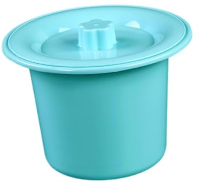Sharplace Vaso da notte, secchio per vasino, vasino per WC domestico, orinatoio con sputacchiera e coperchio per interni, camera da letto, casa femminile, Blu