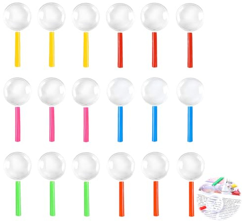 Lot de 18 Loupes, Ensemble de Loupe Mini Loupes de Détective Loupe Colorée Lentilles d'agrandissement Mini Plastique avec Poignée pour Insectes Etudiants Travaux Manuels