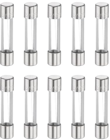 QUARKZMAN 10 Pezzi Fusibili 15A 250 Volt Fusibile Veloce In Vetro F15AL250V 6x30mm Fusibili Rapidi Per Luci Di Natale Sistemi Elettrici Forni A Microonde TV Ventilatori Luci Forno