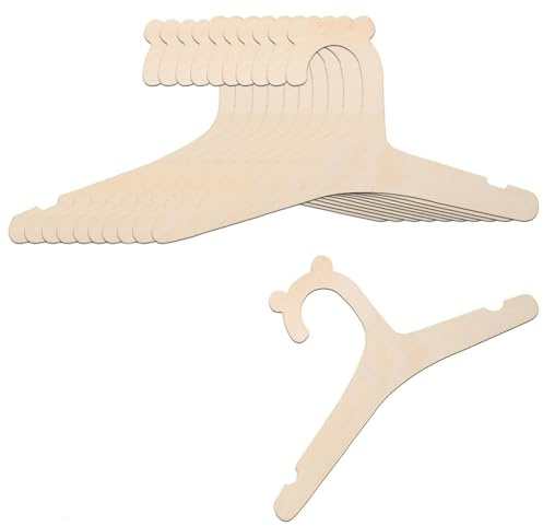 Yeenano Grucce Bambini,10 Pezzo Grucce Neonato,Appendiabiti Bambini,Grucce Appendiabiti in Legno,Appendini Neonato Armadio,per Vestiti Appendini Bambinis,Camicie,Giacche,Pantaloni,Armadietti.