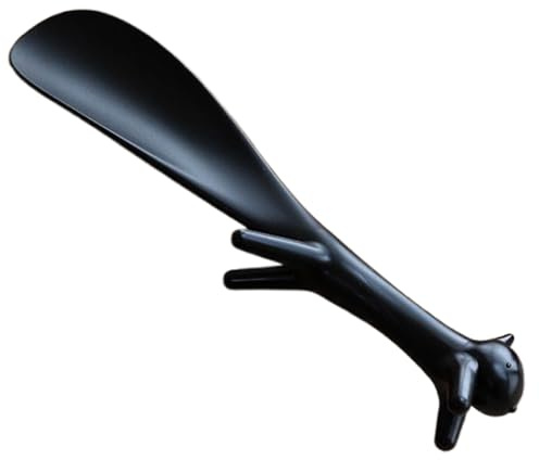 Skohorn – 21 cm skostöd – bred tillgänglighet | kattformade sneakers med robust ergonomisk kurva, stövelhorn för män, kvinnor, äldre, gravida kvinnor med funktionshinder