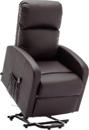 Astan Hogar Sillón Relax Con Función Auto-Ayuda (Levanta Personas), Reclinación Eléctrica, Tapizado en PU Anti-Cuarteo, Modelo Premium AH-AR30620CH