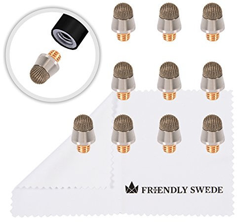 The Friendly Swede XXL Penna Touch per Touchscreen con Punta Ibrida Sostituibile in Microfibra, 18,5cm (10x punte di ricambio)