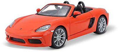 Bburago - Porsche 718 Boxster Maßstab 1:24, Diecast Replica mit zu öffnenden Türen, zufälliges Sortiment, offizielle Porsche Lizenz