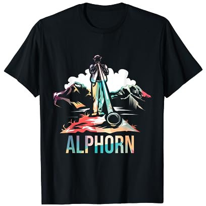 Schweiz Alphorn Naturhorn T-Shirt