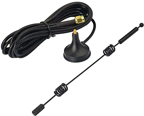 Antenna WiFi Dual Band 2,4 GHz 5 GHz, Antenna router WiFi ad alto guadagno 12 DBI, Antenna a montaggio magnetico Connettore SMA-maschio con base magnetica