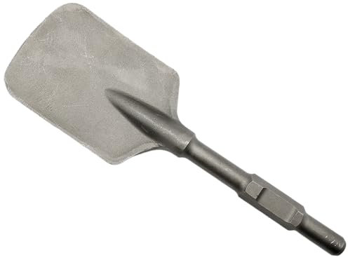 Burin Kraftfeld massif 400 mm SDS 6 pans HEX 30 mm Burin pointu ou burin plat ou pelle pour marteau de démolition (pelle)