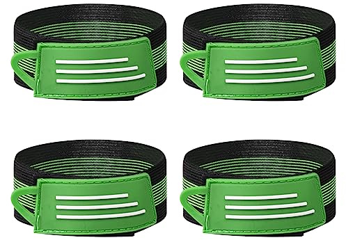 Lot de 4 bandages de cheville de vélo pour pantalons, bandes de pantalon, bande à clip, bande de pantalon en plein air, cyclisme, jogging, camping, harnais de serrage, bracelet extensible