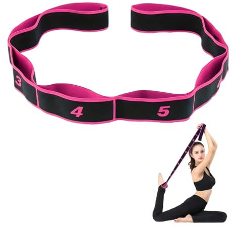Bande Elastique Musculation, Bande Élastique Fitness 8 Niveaux de Forces, Bande de Résistance Bande Elastique Fitness, Bandes élastiques d'exercice d'entraînement Sport Durable pour Yoga, Rosa