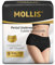 MOLLIS Bragas Menstruales Desechables para la Regla Mujer Postparto Ropa Interior Antifugas Flujo Abundante Negro Talla XXL 8 Unidades