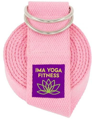 Extra-Wide 2 Inch Cotton Yoga Strap: Stretching, Physical Therapy, Exercise