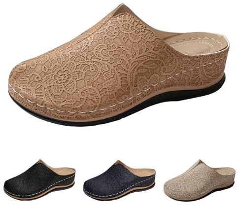 Ortopediska skor, dam, träskor, kilpantoletter, damer, sommar, damsandaler, stängda mössor, trädgårdstofflor, kilklack, strandsandaler, slip-on, tofflor, seniorer, fritidssandaler, mors dag