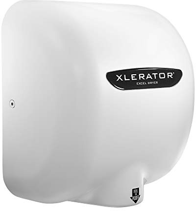 XLERATOR XL-BW Automatic High Speed Hand Dryer with White Thermoset (BMC) Cover, 12.5 A, 110/120 V