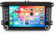 CAMECHO Android Radio für VW Golf 5 Golf 6 Polo Skoda Seat, 7 Zoll Bildschirm Autoradio 2 DIN mit Navi Bluetooth FM RDS+Canbus