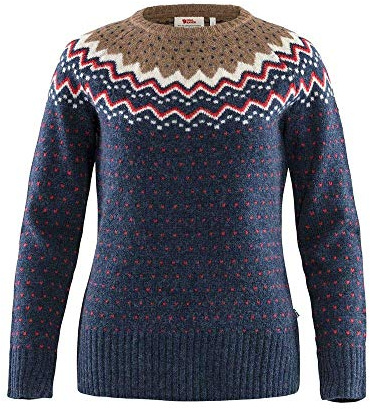 Fjallraven Women's Övik Knit Sweater Sweatshirt, Blue, M UK