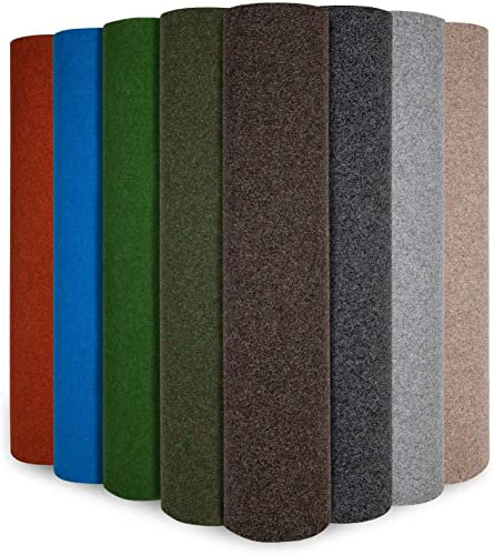 KARAT Tapis Gazon Artificiel au mètre - Farbwunder Park - Débit antidérapant - Moquette Extérieure (200 x 100 cm, Anthracite)