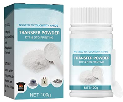 KUIRUNRX® Pegamento fundido en polvo, polvo de transferencia en polvo de transferencia, polvo fundido para algodón, seda, poliéster, camisetas, zapatillas deportivas, carcasa de teléfono móvil, 100 g