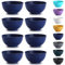 Kyraton Plastic Cereal Bowls 8 Pieces, Unbreakable and Reusable Light Weight Bowl for Rice Noodle Soup Snack Salad Fruit, Dishwasher Safe
