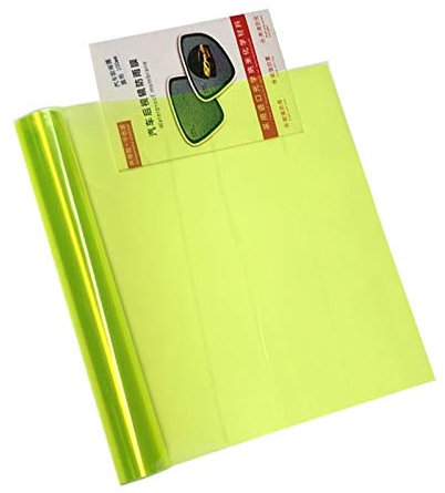 Karbonfaser-Vinylfolie, Auto-Schutzfolie, Auto-Nebelscheinwerfer, Scheinwerfer, Rücklicht, Tönung, Vinylfolie, Aufkleber, wasserdicht, Karosseriefolie, Abdeckung, Auto-Styling, fluoreszierendes Gelb