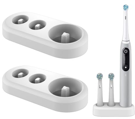 Porte Brosse à Dents 2 Pièces, Multifonctionnel Support Brosse a Dent Electrique, Porte Brosse à Dents Electrique, Support de brosse à dents électrique pour Orl B