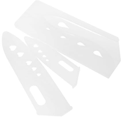 Mobestech 3 Piezas cuchillo caso cortar Cortador guardia dedo protector vainas funda para cuchillo de chef funda de cuchillo manga de cocina vaina de cuchillo cocinero plastico pp