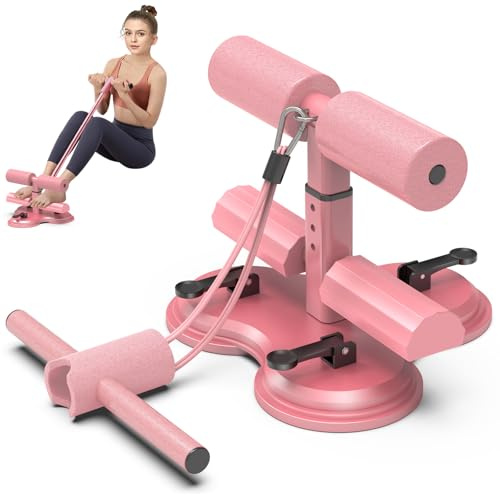 Tragbare Sit Up Bar,Sit-Ups Assistent Gerät,Selbstsaugung Sit up-Bar,DREI Saugnäpfe für festen Halt,Multifunktionale Bauchtrainer,für Zuhause Sit-Up-Bar Hilfsmittel Gesundheit Bauchgerät