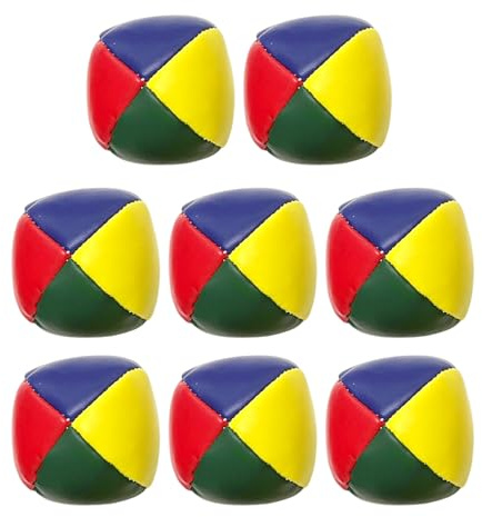 DUINIU 8 Palline da Giocoleria, Palline di Palma Colorate, Giocattoli per L'Allenamento di Lancio E Cattura, Adatti per I Giochi dei Bambini.
