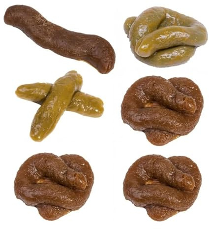 VAEIORP 6 Pcs Caca De Broma Caca De Juguete Mierdas De Broma Mojon De Broma Mierda Caca De Broma Realista Viene Adecuado Para El Día De Los Inocentes De Halloween