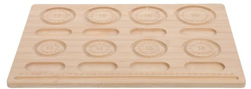 JOINPAYA Tavola per Perline in Bamboo Ecologico per Creazione Gioielli, Vassoio Portagioie Compatto e Portatile, Kit Progettazione Braccialetti e Collane per Uso Artigianale e Creativo