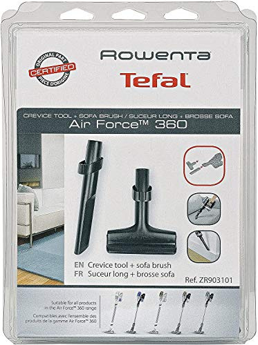 Rowenta ZR903101 Bocchetta a lancia piatta per tutte le fessure e spazzola per divano per scopa AIRFORCE 360 NO PER X-PERT