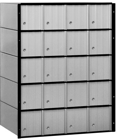 Salsbury Industries 2220 Standard System Aluminum Mailbox with 20 Doors
